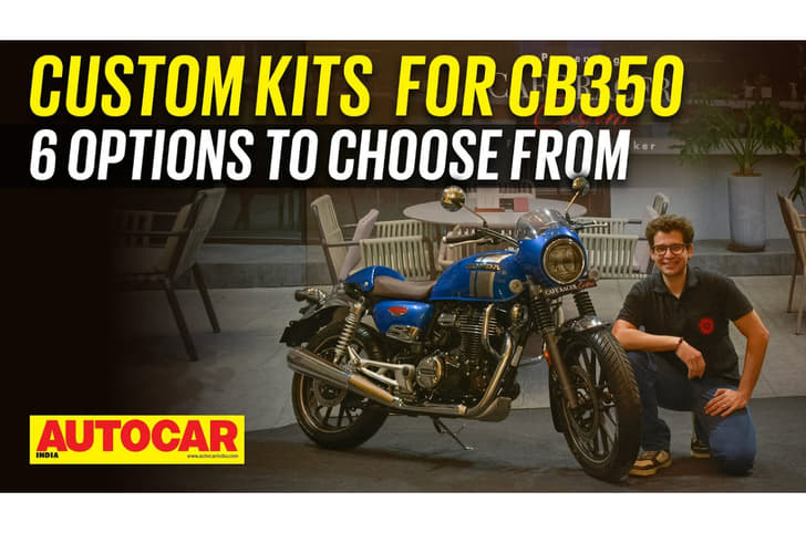 Honda H'ness CB350, CB350 RS custom accessory kits walkaround video